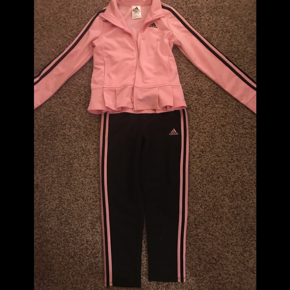 Girls Adidas track suit